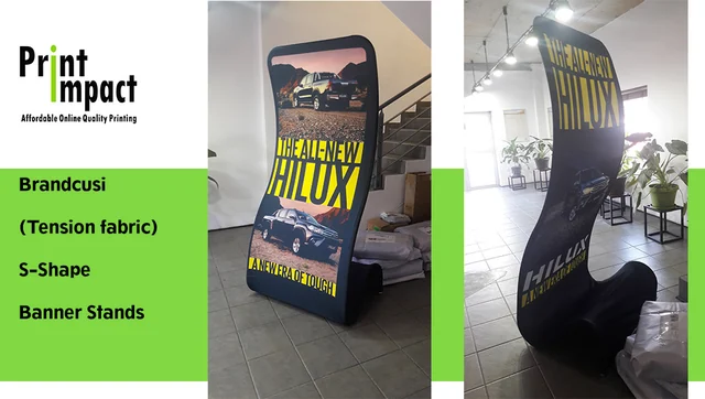 Brandcusi S-Shape Banner Stand photo 3
