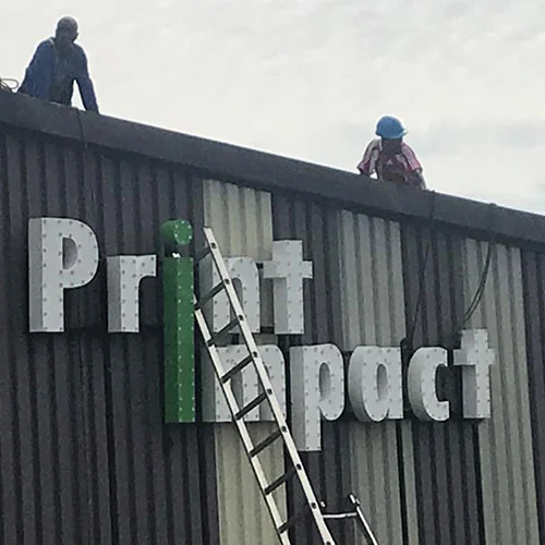 Huge 3D Building Signs with Lights